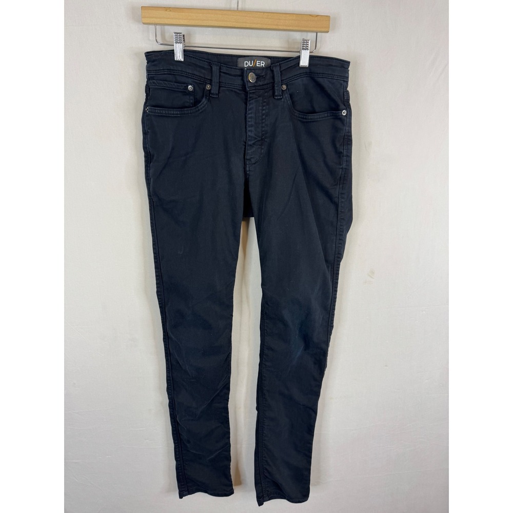 DU/ER‎ N2X Performance Denim Slim Fit Jeans Black Mens 31x34 Tencel Stretch